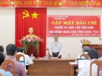 Gặp mặt Báo chí trước kỳ họp thứ chín, HĐND tỉnh khoá VIII