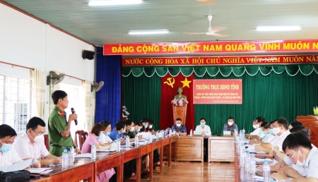 Thường trực HĐND tỉnh giám sát việc triển khai, thực hiện công tác phòng, chống dịch bệnh Covid-19 trên địa bàn huyện Bù Gia Mập.