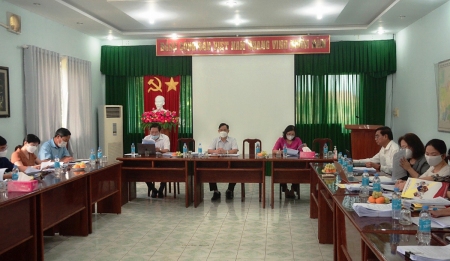 Thường trực HĐND tỉnh làm việc với Sở Tài chính, Sở Công Thương về giám sát việc triển khai, thực hiện công tác phòng, chống dịch bệnh Covid – 19.