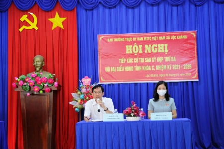 Đại biểu HĐND tỉnh tiếp xúc cử tri sau kỳ họp thứ 3 HĐND tỉnh, khóa X tại huyện Lộc Ninh
