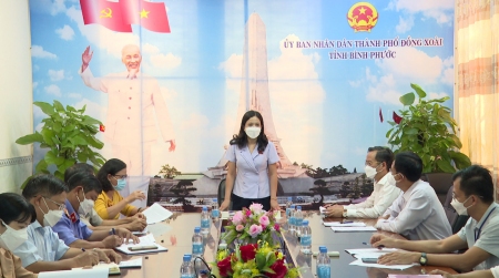 Đoàn ĐBQH tỉnh giám sát tại thành phố Đồng Xoài