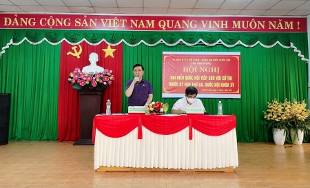 Đoàn đại biểu Quốc hội tỉnh Bình Phước khóa XV tiếp xúc cử tri tại xã Thanh Lương, thị xã Bình Long