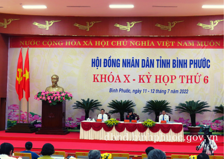 Khai mạc kỳ họp thứ 6, HĐND tỉnh Bình Phước khóa X