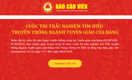 Văn phòng Đoàn ĐBQH và HĐND tỉnh tích cực tham gia cuộc thi tìm hiểu Truyền thống ngành Tuyên giáo