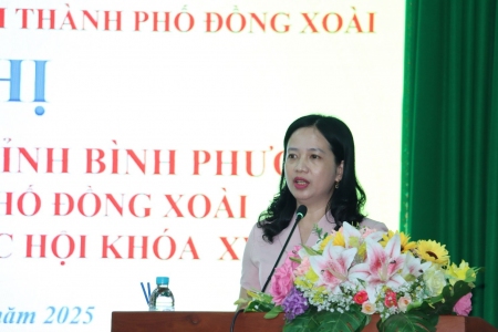 Đoàn đại biểu Quốc hội tỉnh Bình Phước tiếp xúc cử tri tại huyện Đồng Phú và thành phố Đồng Xoài.