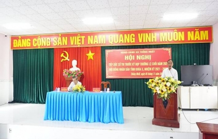 Tiếp xúc cử tri tại xã Thống Nhất trước kỳ họp thường lệ cuối năm 2025, HĐND tỉnh của Tổ đại biểu số 05