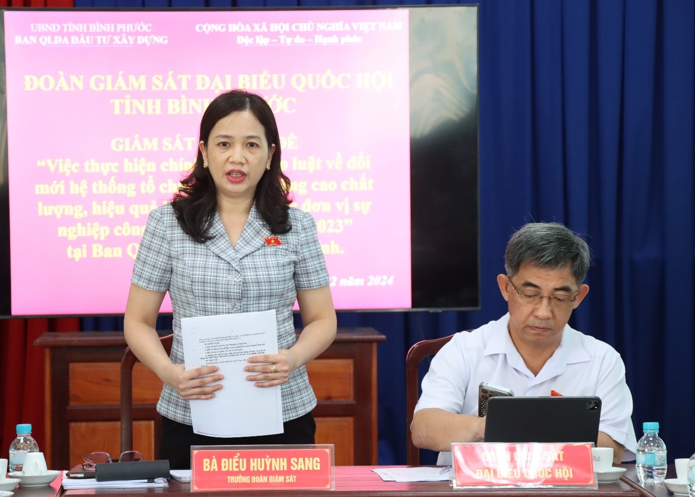 Ảnh ĐBQH GS tại BQLDA 4