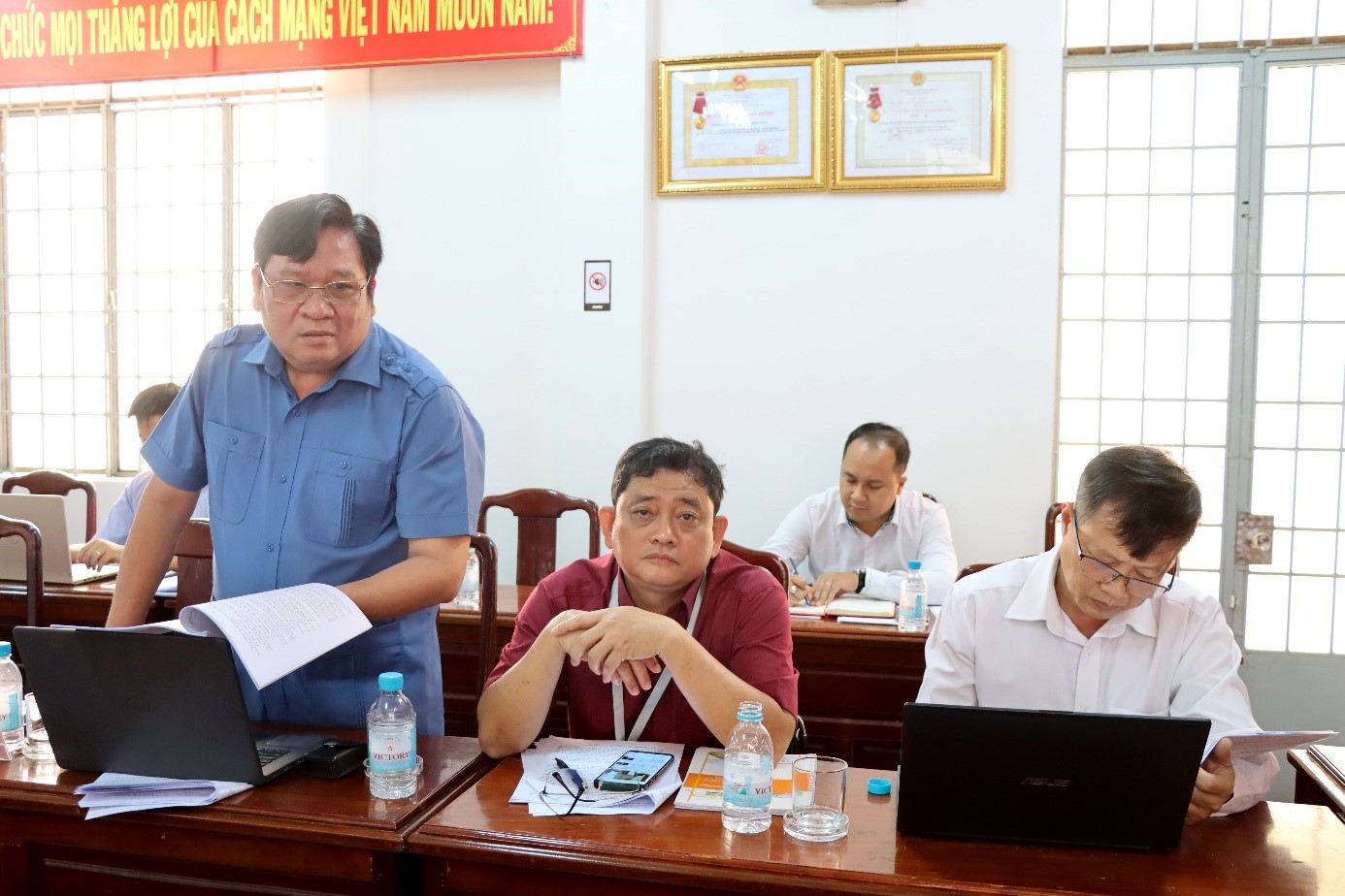 Ảnh ĐBQH GS tại Sở GD ĐT 1