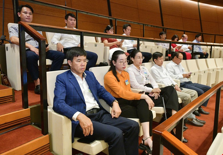 Đại biểu dự khán phiên họp