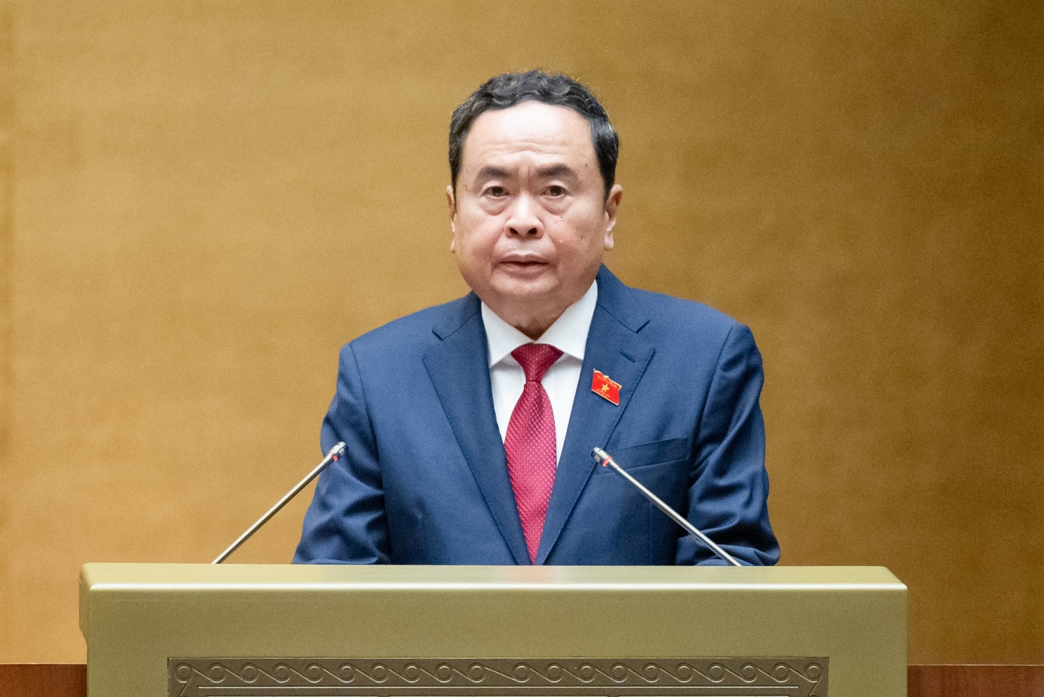 Chủ tịch Quốc hội Trần Thanh Mẫn phát biểu mở đầu phiên chất vấn và trả lời chất vấn