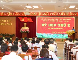 Kỳ họp thứ hai HĐND tỉnh Đồng Nai khóa X