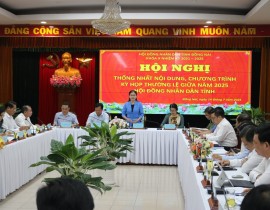 Hội nghị chuẩn bị Kỳ họp thường lệ giữa năm 2025 HĐND tỉnh