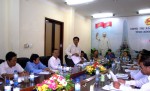 Ông Huỳnh Văn Thiết phát biểu tại buổi làm việc