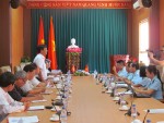 Ban Kinh tế - Ngân sách HĐND tỉnh làm việc với Cục Hải quan về tình hình thu ngân sách Nhà nước 10 tháng, ước thực hiện cả năm 2015 và dự toán thu năm 2016