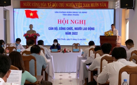 Văn phòng Đoàn ĐBQH và HĐND tỉnh tổ chức Hội nghị cán bộ, công chức năm 2022