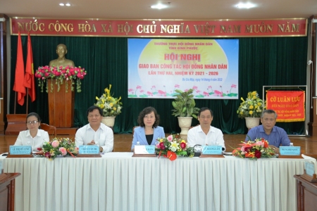 Tổ chức thành công Hội nghị giao ban công tác HĐND lần thứ 2, nhiệm kỳ 2021 – 2026 tại huyện Bù Gia Mập