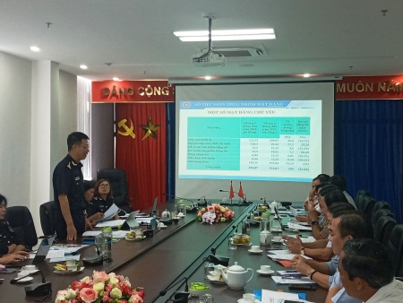 Ban kinh tế - ngân sách HĐND tỉnh làm việc với Cục Hải quan về tình hình thu ngân sách 5 tháng đầu năm 2022.