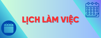 LỊCH CÔNG TÁC