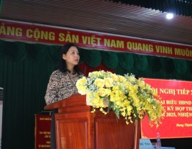 Lãnh đạo Ban Văn hóa - Xã hội Tiếp xúc cử tri tại xã Hưng Thịnh